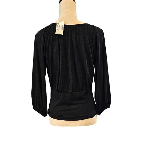 NWT Derek Heart Black Button Up Sweater - Picture 3 of 4